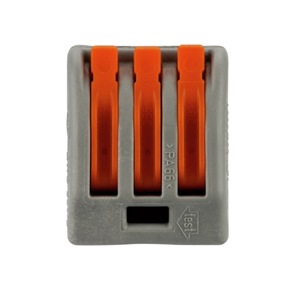 WAGO-Verbindungsklemme, 3-fach, 10 Stück