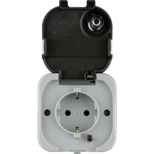 AquaTop, Steckdose, mit Schloss, Aufputz