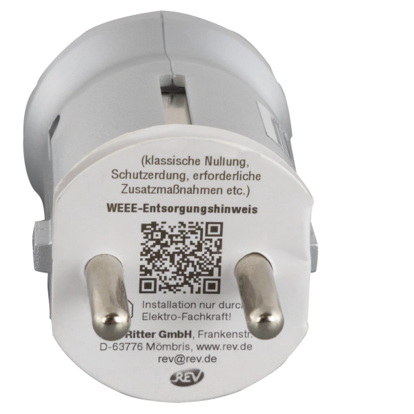 Schutzkontakt-Stecker, Kunststoff