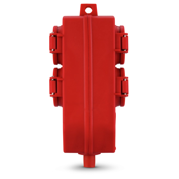 Schutzkontakt-Kupplung, Kunststoff, 4-fach, IP44