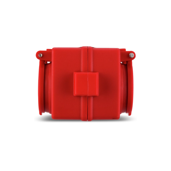 Schutzkontakt-Kupplung, Kunststoff, 4-fach, IP44