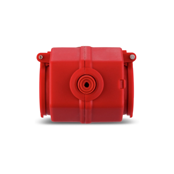 Schutzkontakt-Kupplung, Kunststoff, 4-fach, IP44