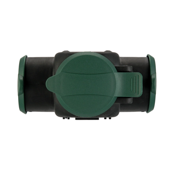 Schutzkontakt-Kupplung, Kunststoff, 3-fach, IP44