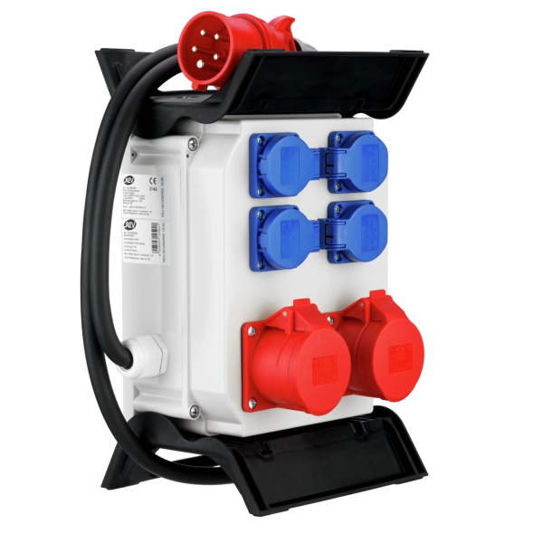 CEE-Steckdosenverteiler, 4+2-fach