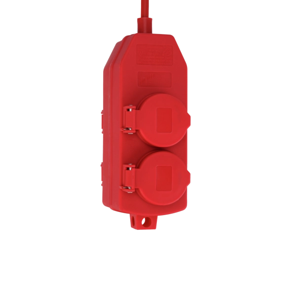 Schutzkontakt-Verlängerung, 4-fach, 10m