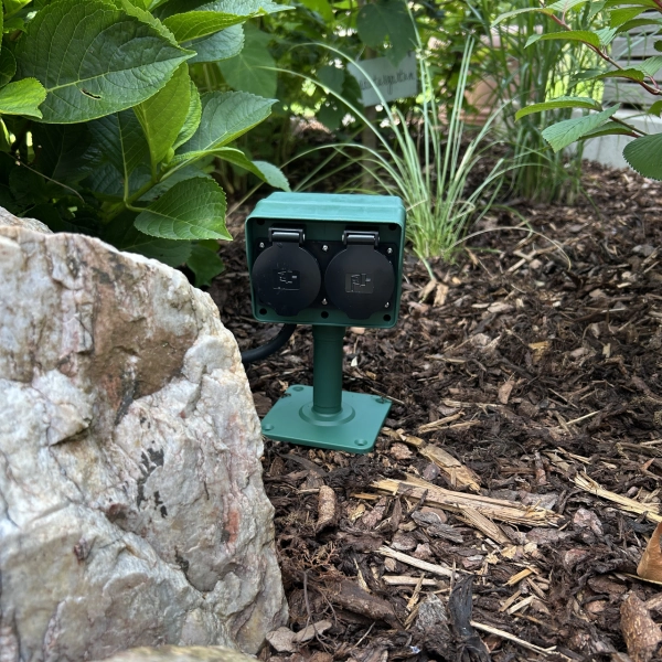 Außen-Steckdose 2-fach, 1,4m