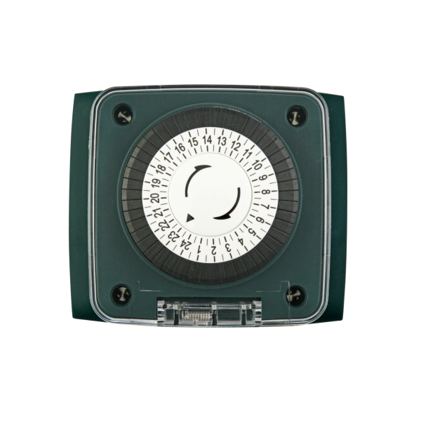 Garten-Erdspieß mit Zeitschaltuhr&Steckdose, 1,5m