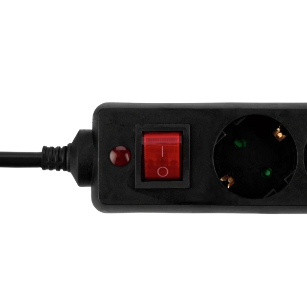 Steckdosenleiste, Überspannungsschutz, 6-fach,1,4m