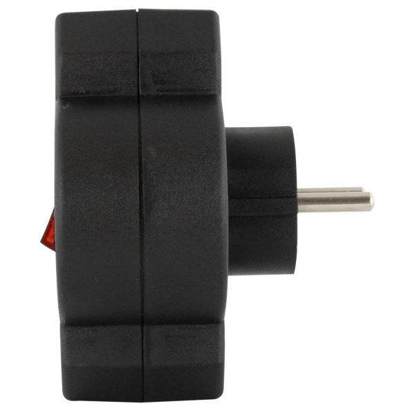 Adapter mit Schalter, 2+1-fach