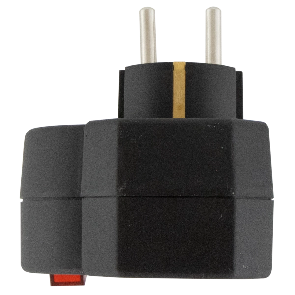 Adapter mit Schalter, 2+1-fach