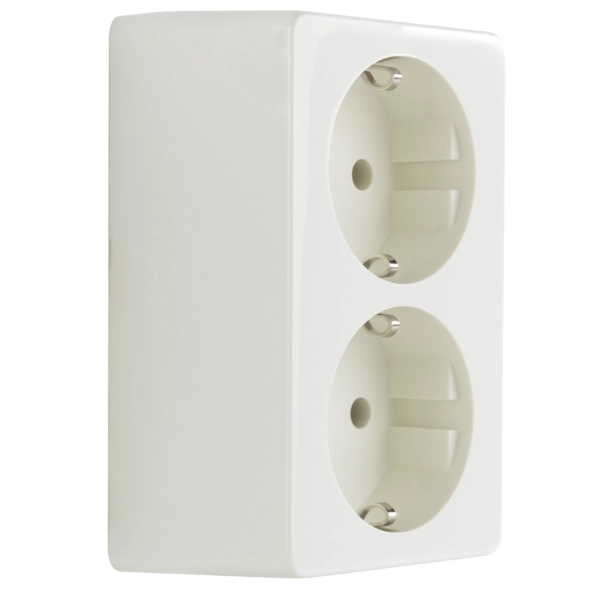 Standard AP, Schutzkontakt-Steckdose, 2-fach