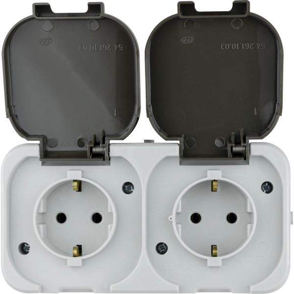 AquaTop, Steckdose 2-fach, Aufputz
