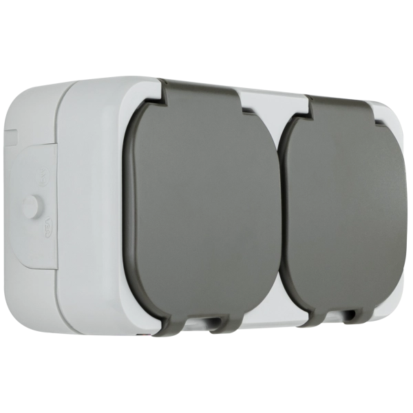 AquaTop, Steckdose 2-fach, Aufputz