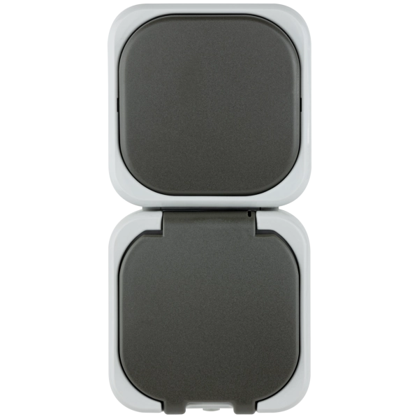 AquaTop, Aus-/Wechselschalter + Steckdose, Aufputz