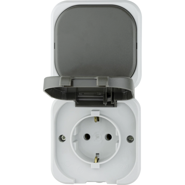 AquaTop, Aus-/Wechselschalter + Steckdose, Aufputz