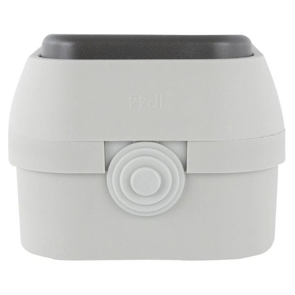 Standard, Aus-/Wechselschalter+Steckdose, Aufputz