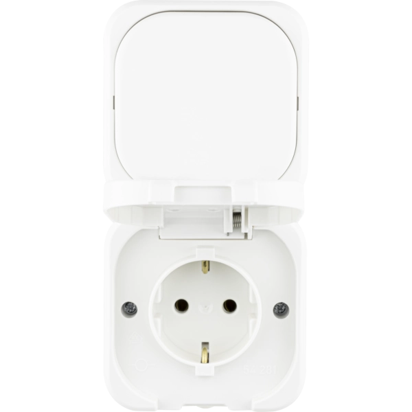 AquaTop, Aus-/Wechselschalter + Steckdose, Aufputz