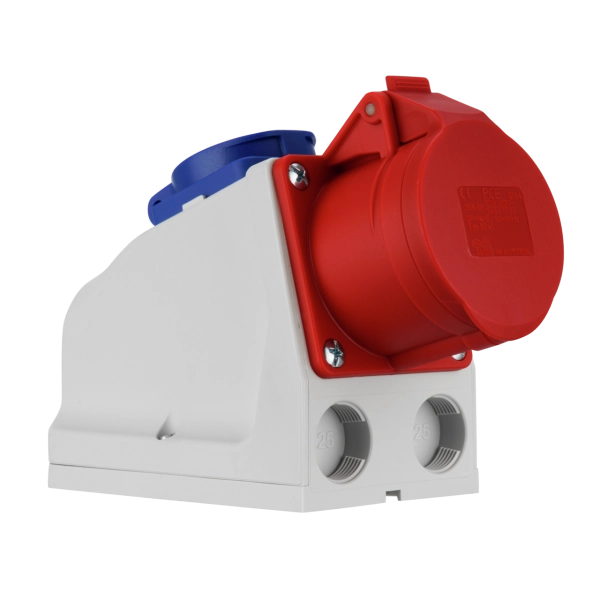 CEE-Kombi-Wandsteckdose, 16A