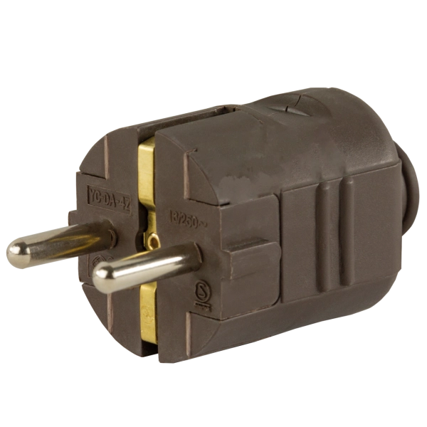 Schutzkontakt-Stecker, Kunststoff