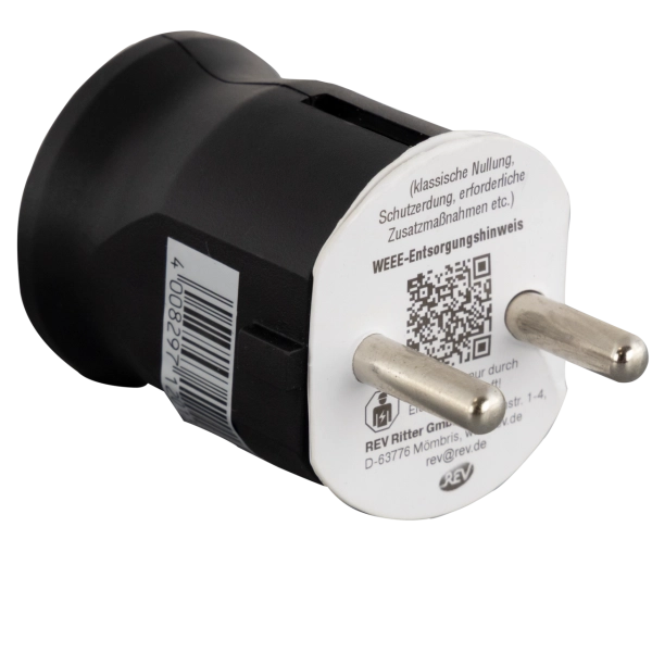 Schutzkontakt-Stecker, Kunststoff