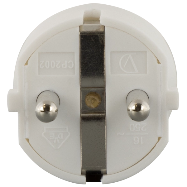 Schutzkontakt-Winkelstecker, Kunststoff
