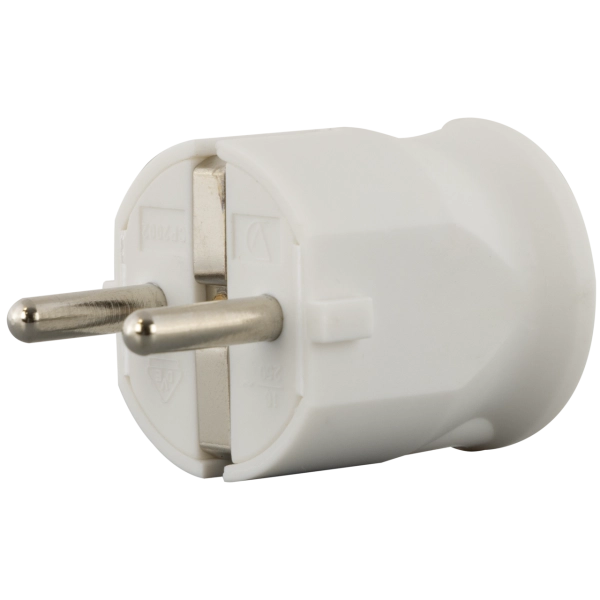 Schutzkontakt-Winkelstecker, Kunststoff