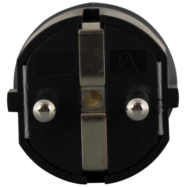 Schutzkontakt-Winkelstecker, Kunststoff