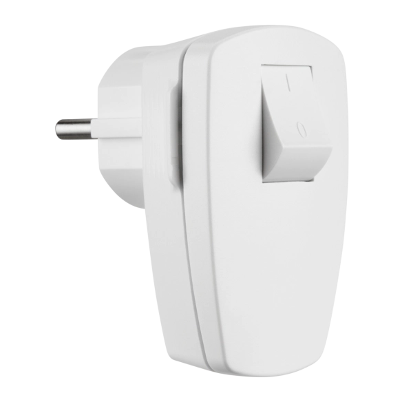Schutzkontakt-Stecker mit Schalter