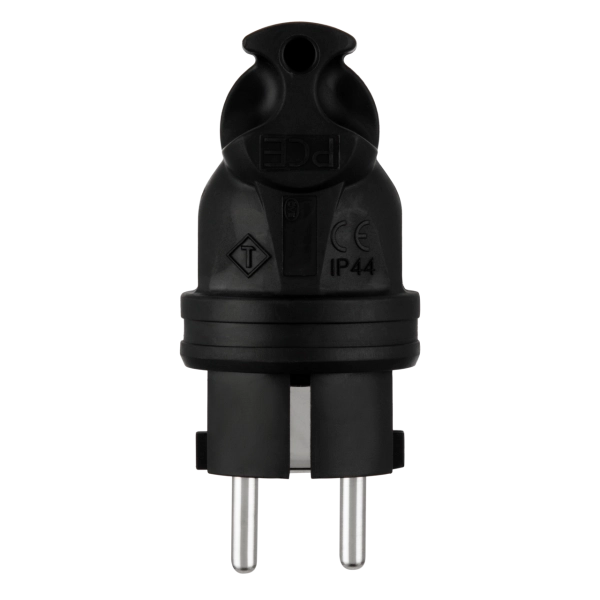 Schutzkontakt-Winkelstecker, Gummi