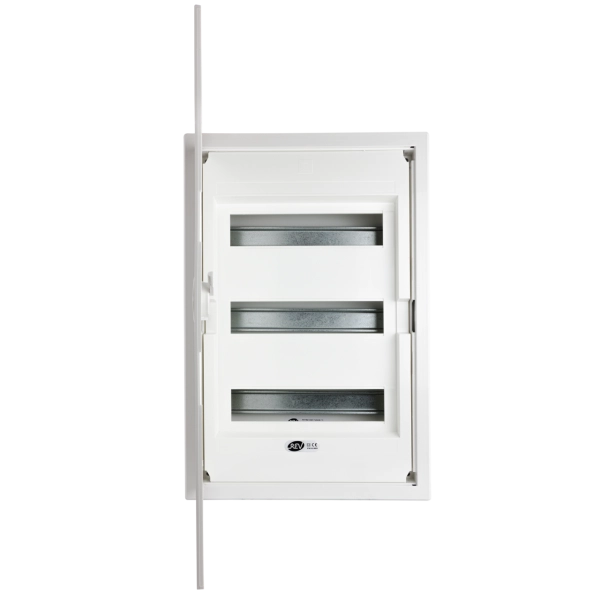 Kleinverteilung mit Tür Unterputz 3-reihig 36 Teilungen
